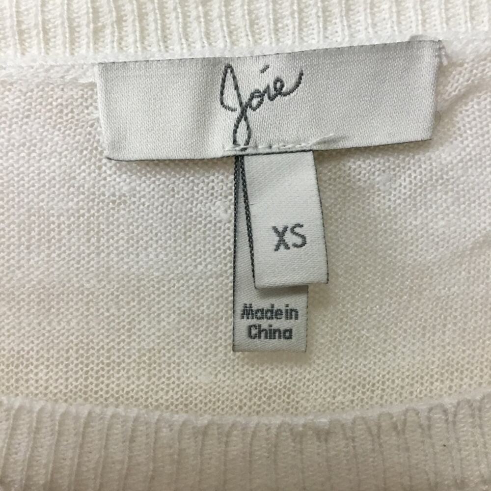 Joie White Multi-Striped Linen Sweater - Picture 3 of 9